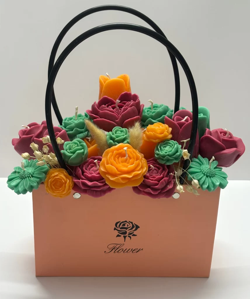 باکس گل شمعی فانتزی