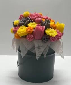 باکس گل شمعی دلین