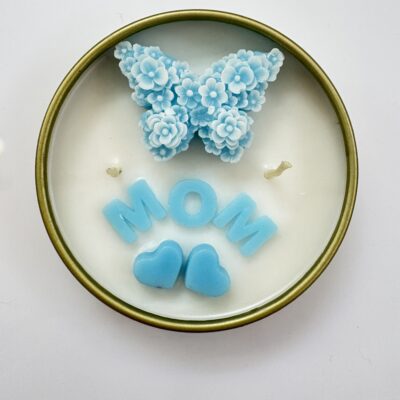 شمع روز مادر ظرف فلزی